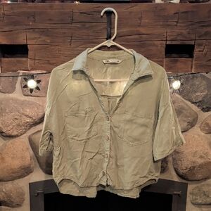 Zara Olive Green Shirt